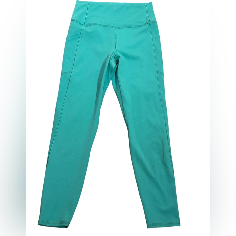 GapFit PowerMove High Rise Ankle Leggings in Turquoise - Size S